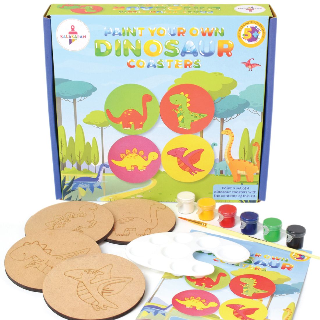 Dinosaur Coaster Painting kit