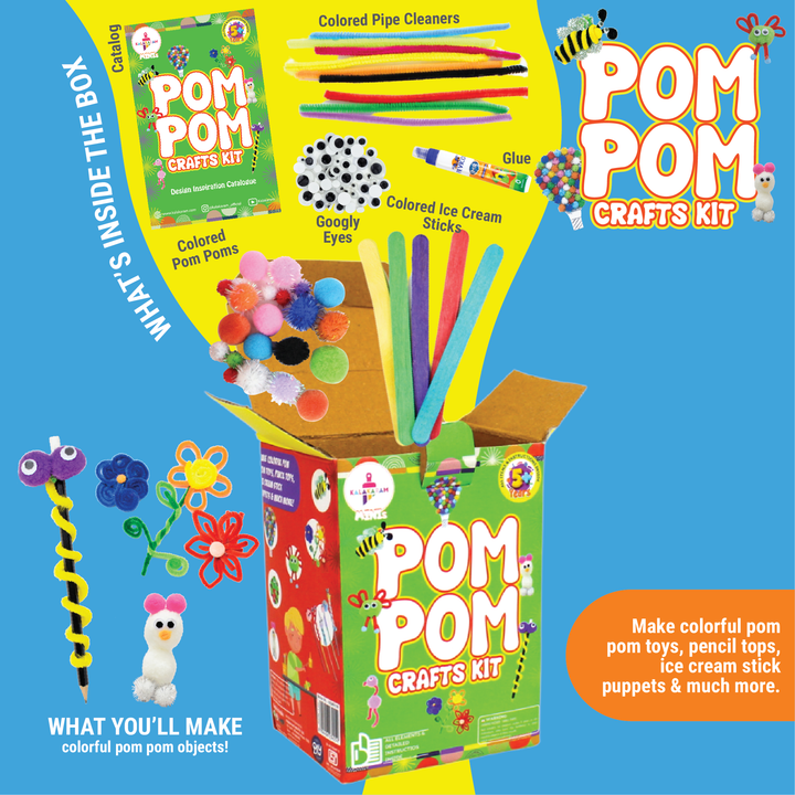 Mini Pom Pom Craft Kit