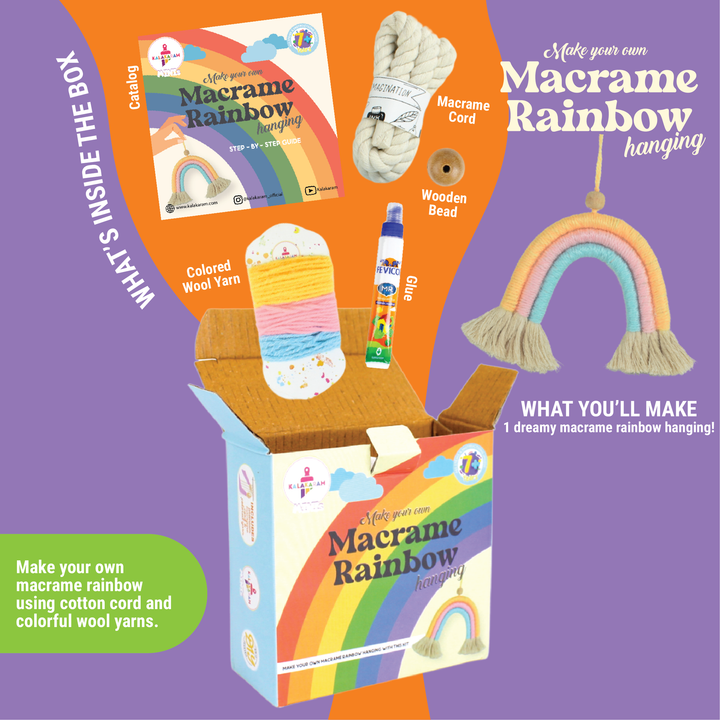 Mini Macrame Rainbow DIY Kit