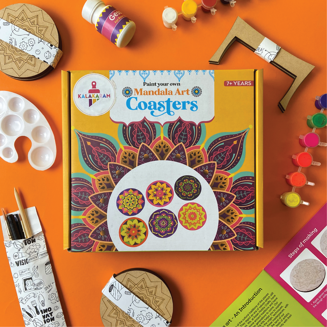 Mandala Art Coasters Painting Kit