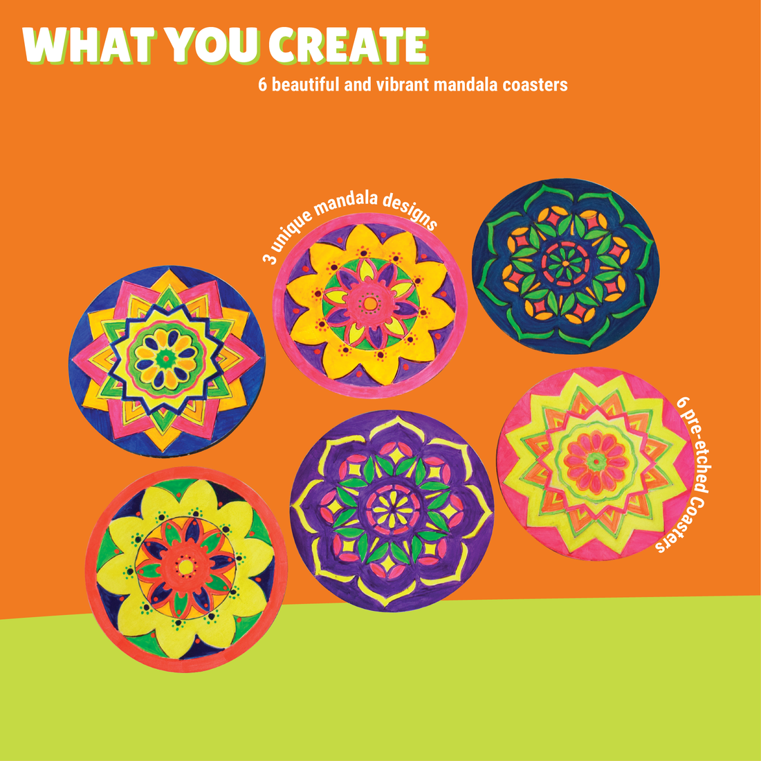 Mandala Art Coasters Painting Kit